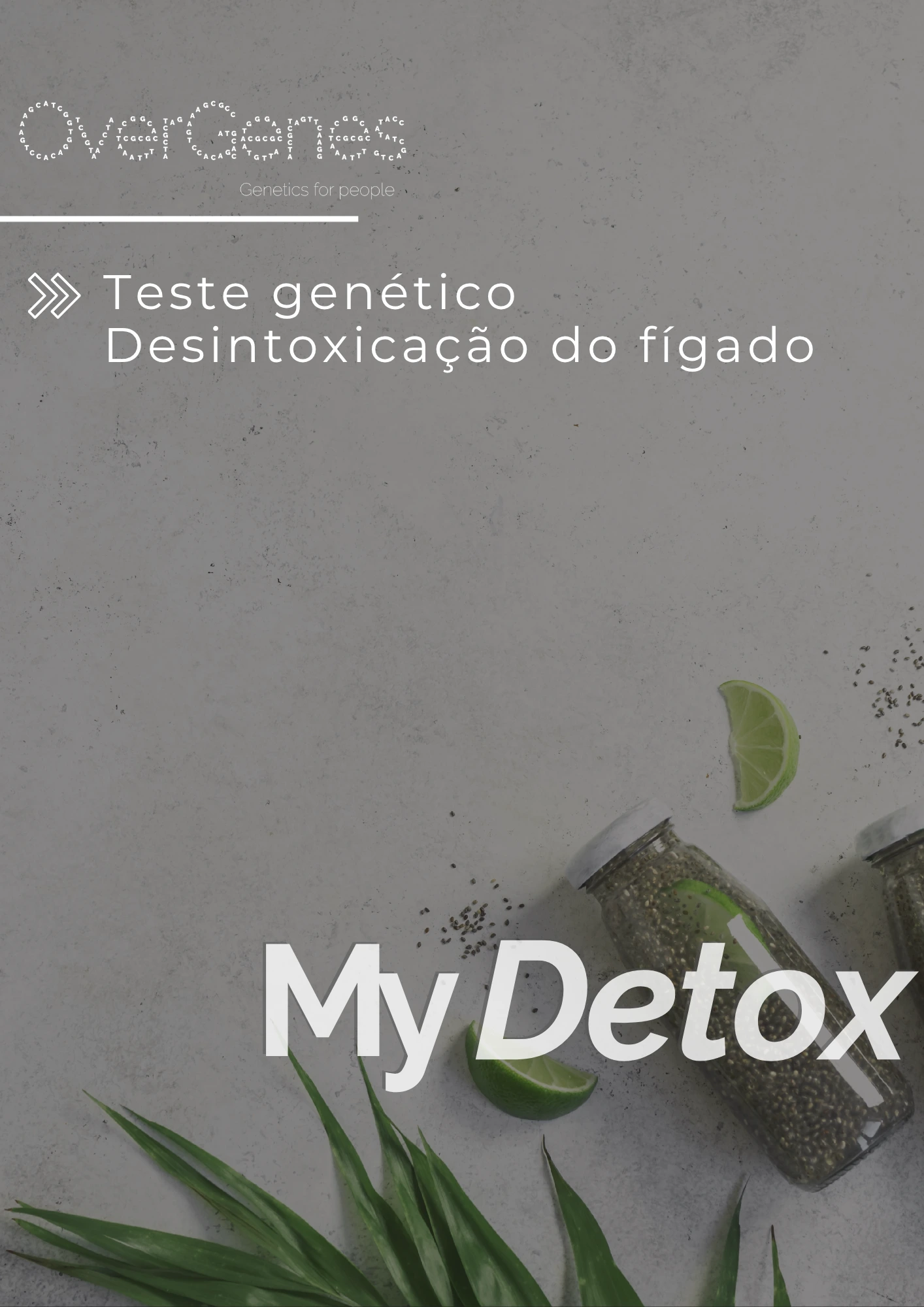 Teste genético de desintoxicação hepática MyDetox da Overgenes